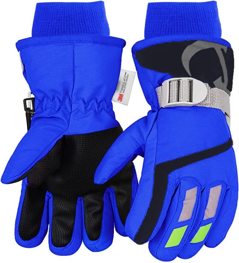 7-Mi Kids Winter Warm Water-Resistant Gloves for Skiing/Snowboarding/Cycling/Riding Outdoor Activities Children Mittens - Image 1